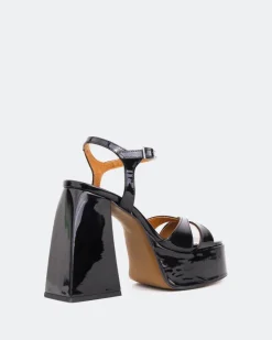 Women L'INTERVALLE Endless Black Patent/Verni Noir