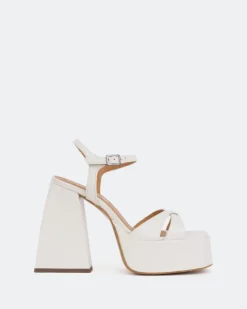Women L'INTERVALLE Endless Off White Leather/Cuir Blanc Cassé