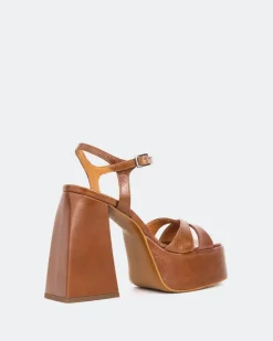 Women L'INTERVALLE Endless Tan Leather/Cuir Ocre