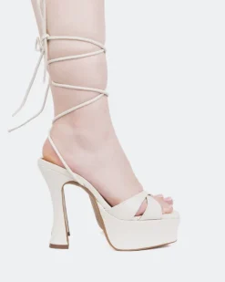 Women L'INTERVALLE Fairy Off White Leather