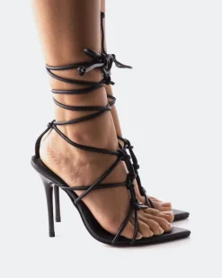 Women L'INTERVALLE Farida Black Leather