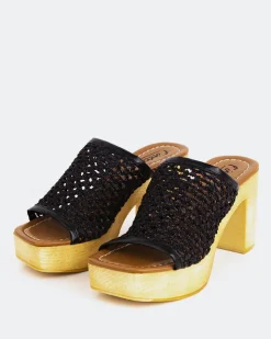 Women L'INTERVALLE Faustine Black Rafia