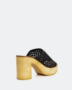 Women L'INTERVALLE Faustine Black Rafia