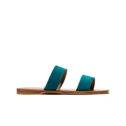 Women L'INTERVALLE Fayola Turquoise Suede