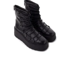 Women L'INTERVALLE Ferrari Black Leather