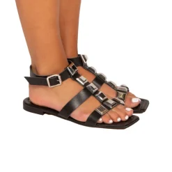 Women L'INTERVALLE Feya Black Leather