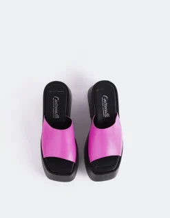 Women L'INTERVALLE Fidèle Fucshia Leather