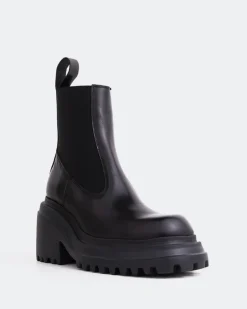 Women L'INTERVALLE Finch Black Leather