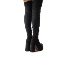 Women L'INTERVALLE Finesse Black Suede Stretch