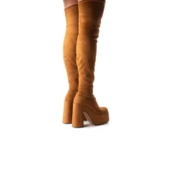 Women L'INTERVALLE Finesse Brown Suede Stretch