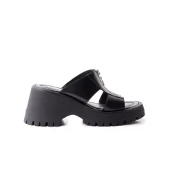 Women L'INTERVALLE Fiuggi Black Leather