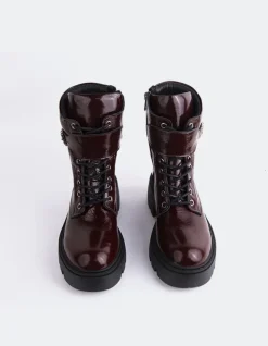 Women L'INTERVALLE Flensburg Burgundy Patent