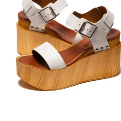 Women L'INTERVALLE Fleur White Leather