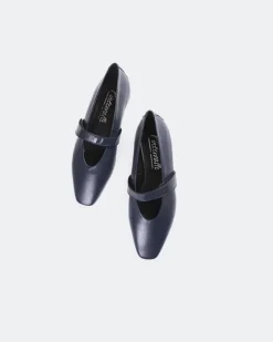 Women L'INTERVALLE Flordeliz Navy Leather