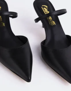 Women L'INTERVALLE Forsythia Black Leather