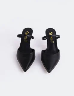 Women L'INTERVALLE Forsythia Black Leather