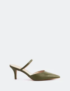 Women L'INTERVALLE Forsythia Khaki Leather