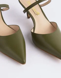 Women L'INTERVALLE Forsythia Khaki Leather