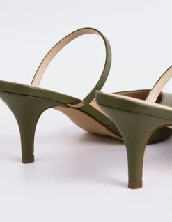 Women L'INTERVALLE Forsythia Khaki Leather