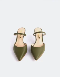 Women L'INTERVALLE Forsythia Khaki Leather