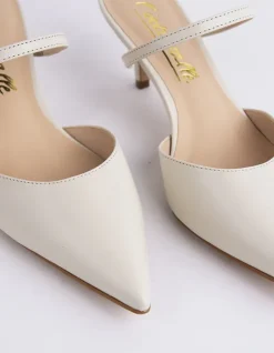 Women L'INTERVALLE Forsythia Off White Leather