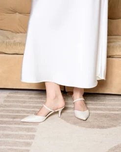 Women L'INTERVALLE Forsythia Off White Leather
