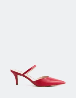 Women L'INTERVALLE Forsythia Red Leather