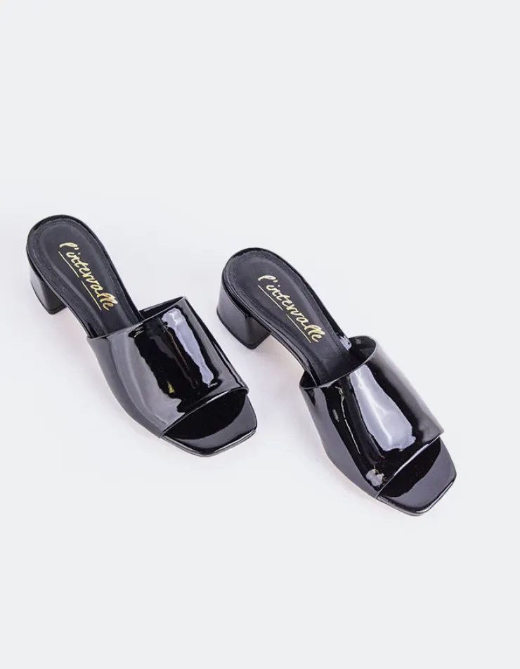 Women L'INTERVALLE Fortunata Black Naplack