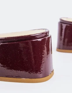 Women L'INTERVALLE Fortunata Burgundy Patent