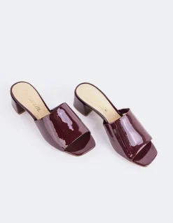 Women L'INTERVALLE Fortunata Burgundy Patent