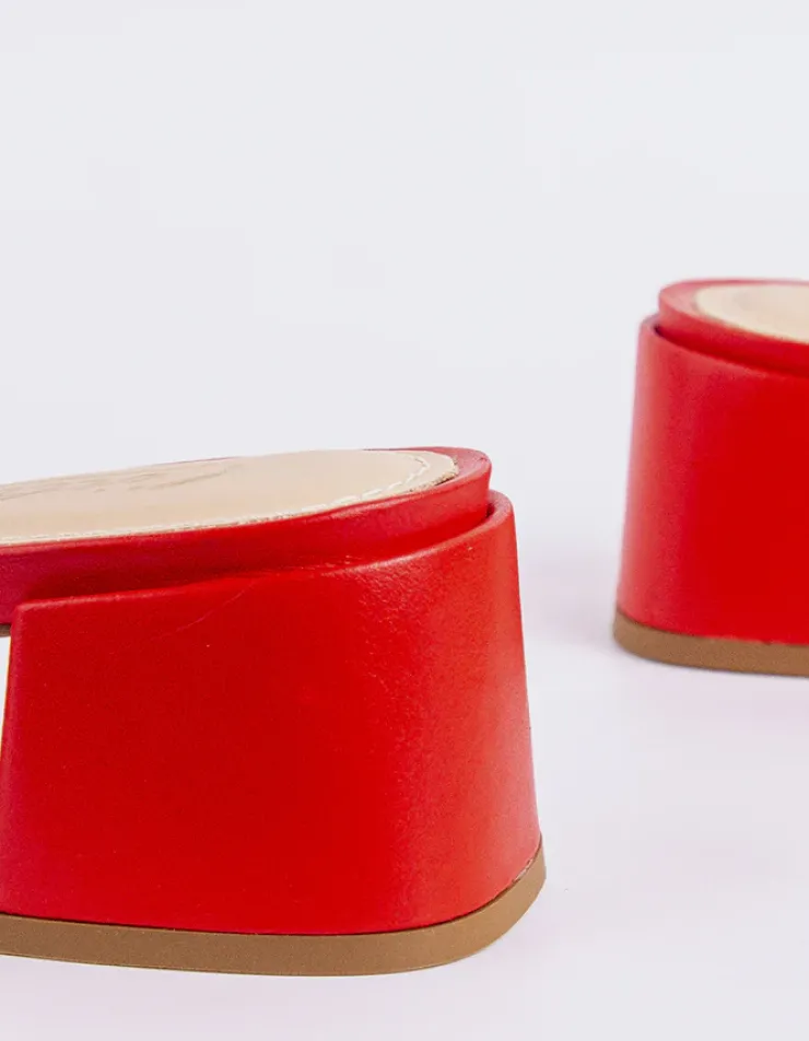 Women L'INTERVALLE Fortunata Red Leather