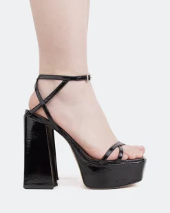 Women L'INTERVALLE Fremont, Black Naplack/Naplack Noir