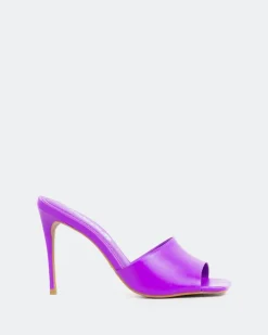 Women L'INTERVALLE Fuego, Purple Leather/Cuir Violet