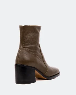 Women L'INTERVALLE Furley Khaki Leather