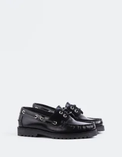 Women L'INTERVALLE Gaia Black Leather