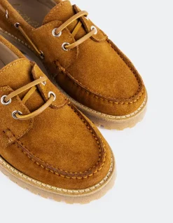 Women L'INTERVALLE Gaia Chestnut Suede