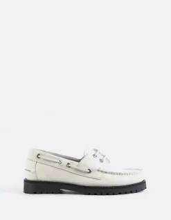 Women L'INTERVALLE Gaia Off White Leather