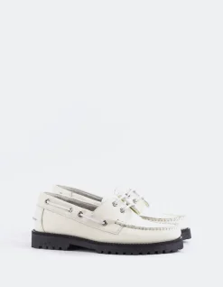 Women L'INTERVALLE Gaia Off White Leather