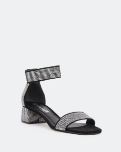 Women L'INTERVALLE Garcelle, Black Suede/Suède Noir