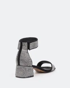 Women L'INTERVALLE Garcelle, Black Suede/Suède Noir