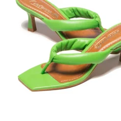 Women L'INTERVALLE Gardenia Green Leather