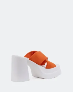 Women L'INTERVALLE Gela Orange Lycra