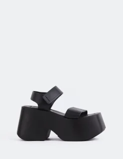 Women L'INTERVALLE Gentil Black Leather