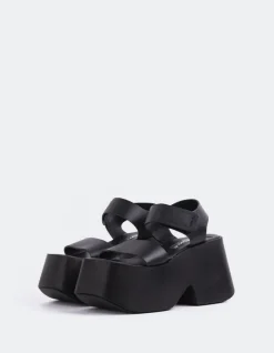 Women L'INTERVALLE Gentil Black Leather