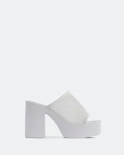 Women L'INTERVALLE Genuine White Crochet