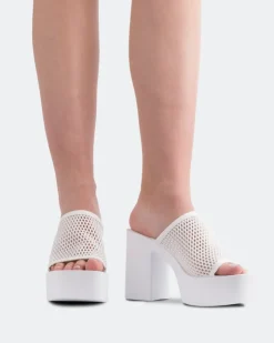 Women L'INTERVALLE Genuine White Crochet