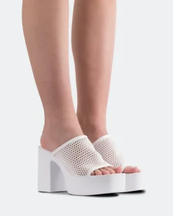 Women L'INTERVALLE Genuine White Crochet