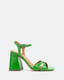 Women L'INTERVALLE Giligan, Green Naplack/Naplack Vert
