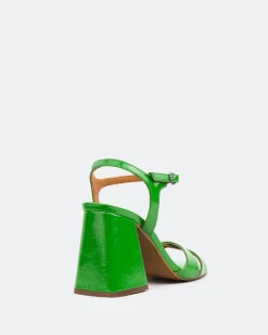 Women L'INTERVALLE Giligan, Green Naplack/Naplack Vert