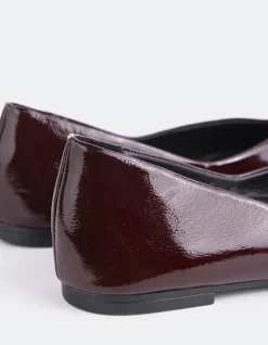 Women L'INTERVALLE Glissandra Burgundy Patent